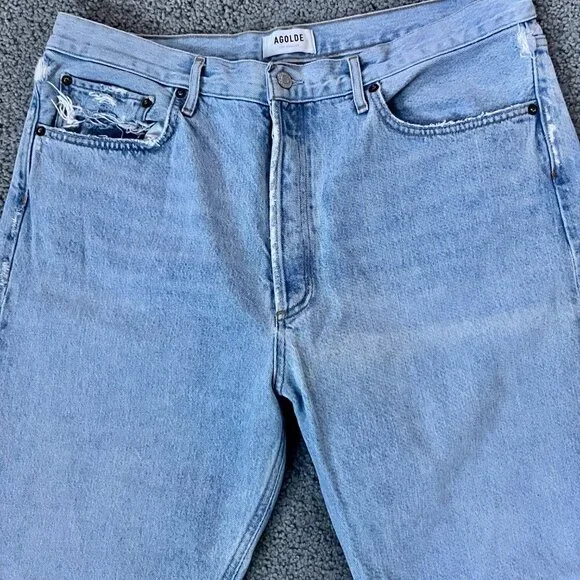 AGOLDE 90's Straight-Leg Jeans -Women's Size 34 -Organic Cotton - Loose Fit -EUC - Picture 2 of 12